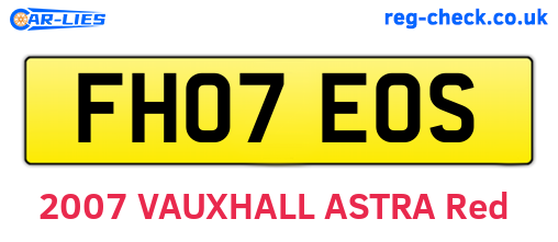 FH07EOS are the vehicle registration plates.