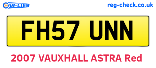 FH57UNN are the vehicle registration plates.