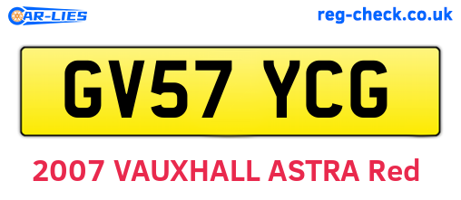 GV57YCG are the vehicle registration plates.