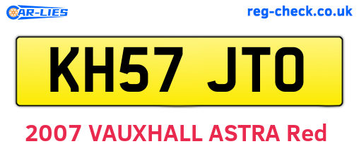 KH57JTO are the vehicle registration plates.