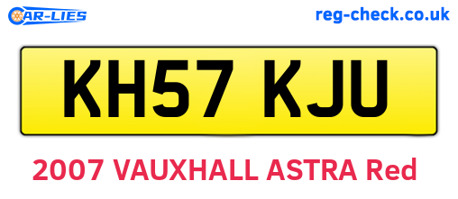 KH57KJU are the vehicle registration plates.