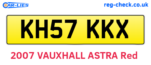 KH57KKX are the vehicle registration plates.