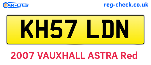 KH57LDN are the vehicle registration plates.
