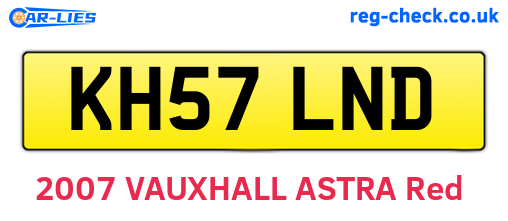 KH57LND are the vehicle registration plates.