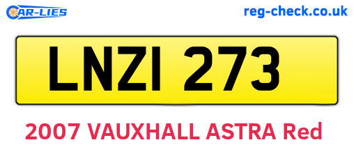 LNZ1273 are the vehicle registration plates.