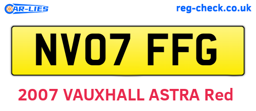 NV07FFG are the vehicle registration plates.