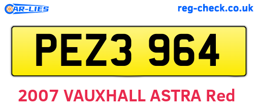 PEZ3964 are the vehicle registration plates.