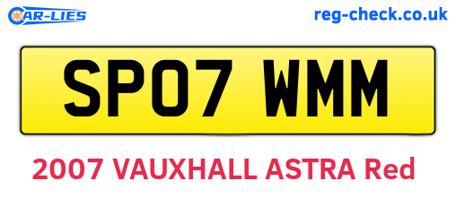 SP07WMM are the vehicle registration plates.