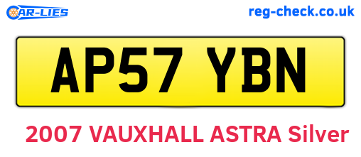 AP57YBN are the vehicle registration plates.