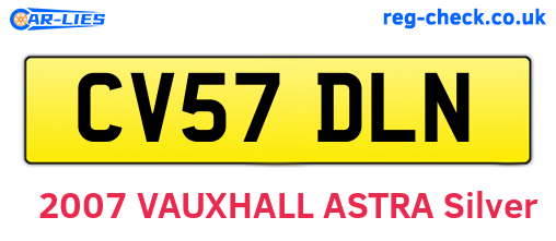 CV57DLN are the vehicle registration plates.