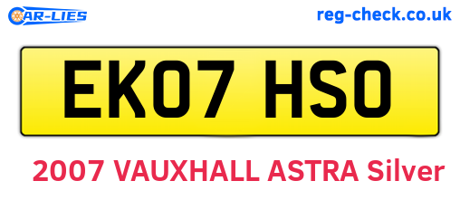 EK07HSO are the vehicle registration plates.