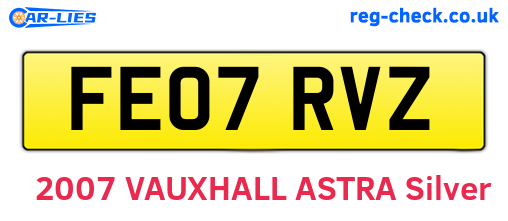 FE07RVZ are the vehicle registration plates.