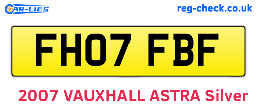 FH07FBF are the vehicle registration plates.