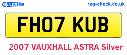 FH07KUB are the vehicle registration plates.