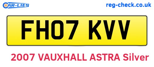FH07KVV are the vehicle registration plates.