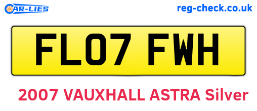 FL07FWH are the vehicle registration plates.