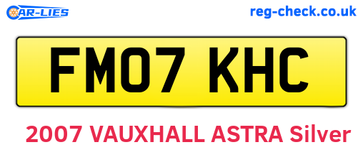 FM07KHC are the vehicle registration plates.