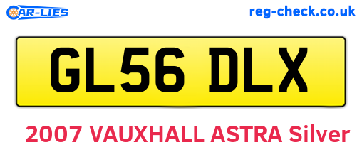GL56DLX are the vehicle registration plates.