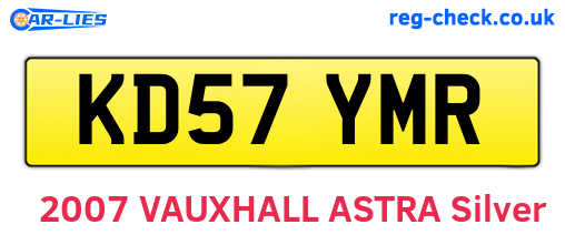 KD57YMR are the vehicle registration plates.