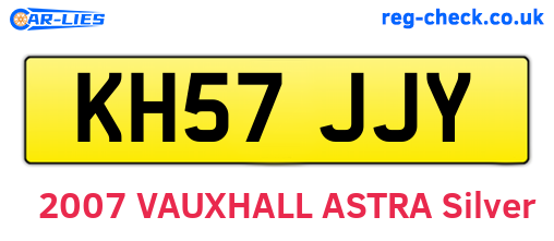 KH57JJY are the vehicle registration plates.