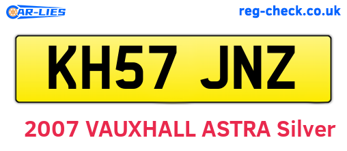 KH57JNZ are the vehicle registration plates.