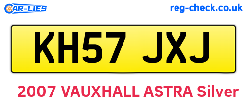 KH57JXJ are the vehicle registration plates.