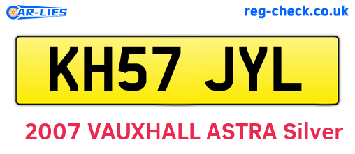 KH57JYL are the vehicle registration plates.