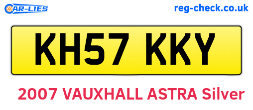 KH57KKY are the vehicle registration plates.