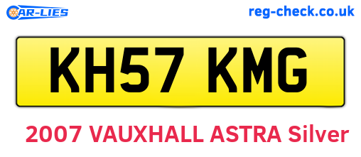 KH57KMG are the vehicle registration plates.