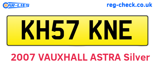 KH57KNE are the vehicle registration plates.