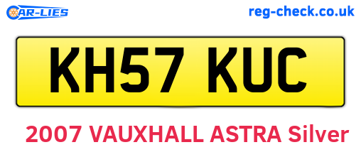 KH57KUC are the vehicle registration plates.