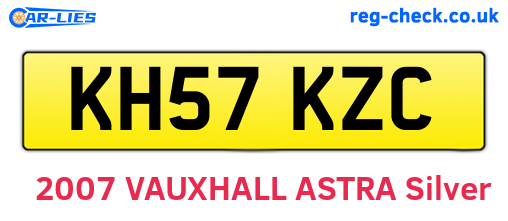 KH57KZC are the vehicle registration plates.