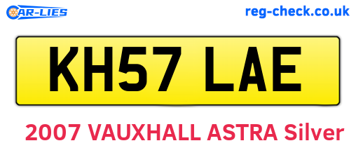 KH57LAE are the vehicle registration plates.