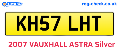 KH57LHT are the vehicle registration plates.