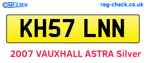 KH57LNN are the vehicle registration plates.