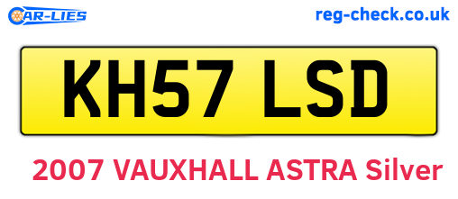 KH57LSD are the vehicle registration plates.