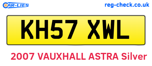 KH57XWL are the vehicle registration plates.