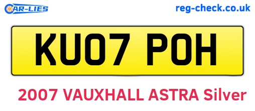 KU07POH are the vehicle registration plates.