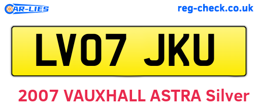 LV07JKU are the vehicle registration plates.
