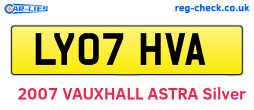 LY07HVA are the vehicle registration plates.