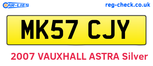 MK57CJY are the vehicle registration plates.