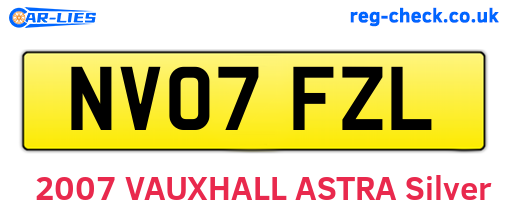 NV07FZL are the vehicle registration plates.