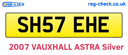 SH57EHE are the vehicle registration plates.