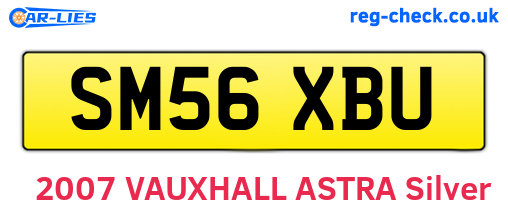 SM56XBU are the vehicle registration plates.
