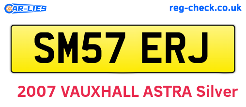 SM57ERJ are the vehicle registration plates.