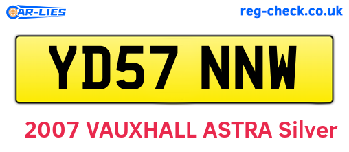 YD57NNW are the vehicle registration plates.