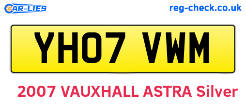 YH07VWM are the vehicle registration plates.