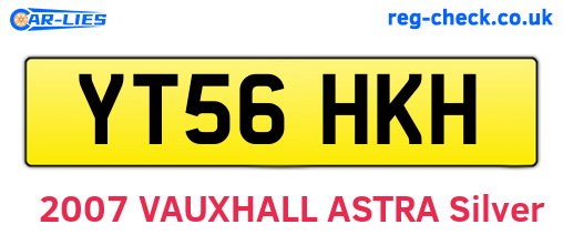 YT56HKH are the vehicle registration plates.