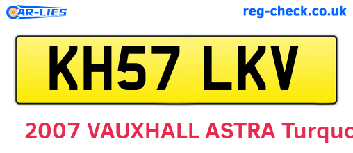 KH57LKV are the vehicle registration plates.