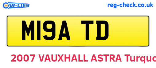 M19ATD are the vehicle registration plates.